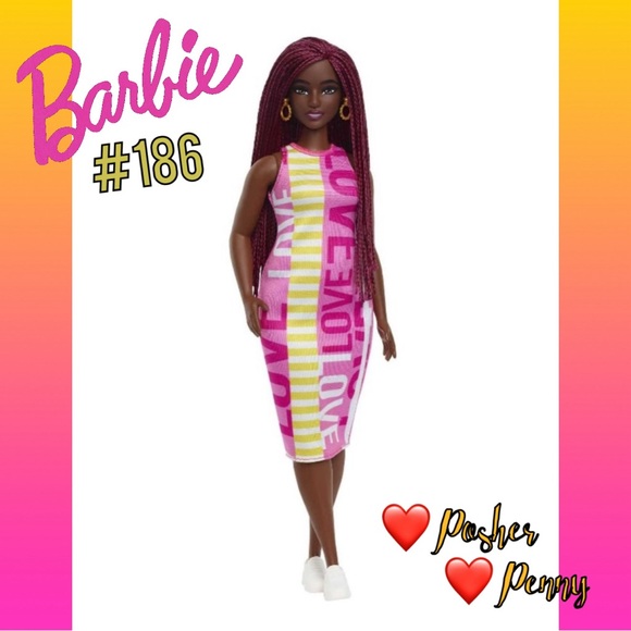 🆕 BARBIE Collectible Fashionista Doll - #186 - Picture 1 of 9